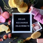 Words on letter board to motivate self care